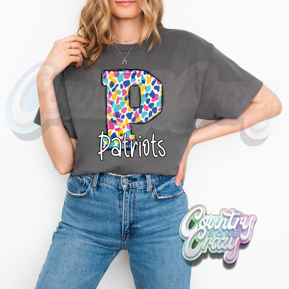 PATRIOTS •• SPOTTY •• T-SHIRT-Country Gone Crazy-Country Gone Crazy