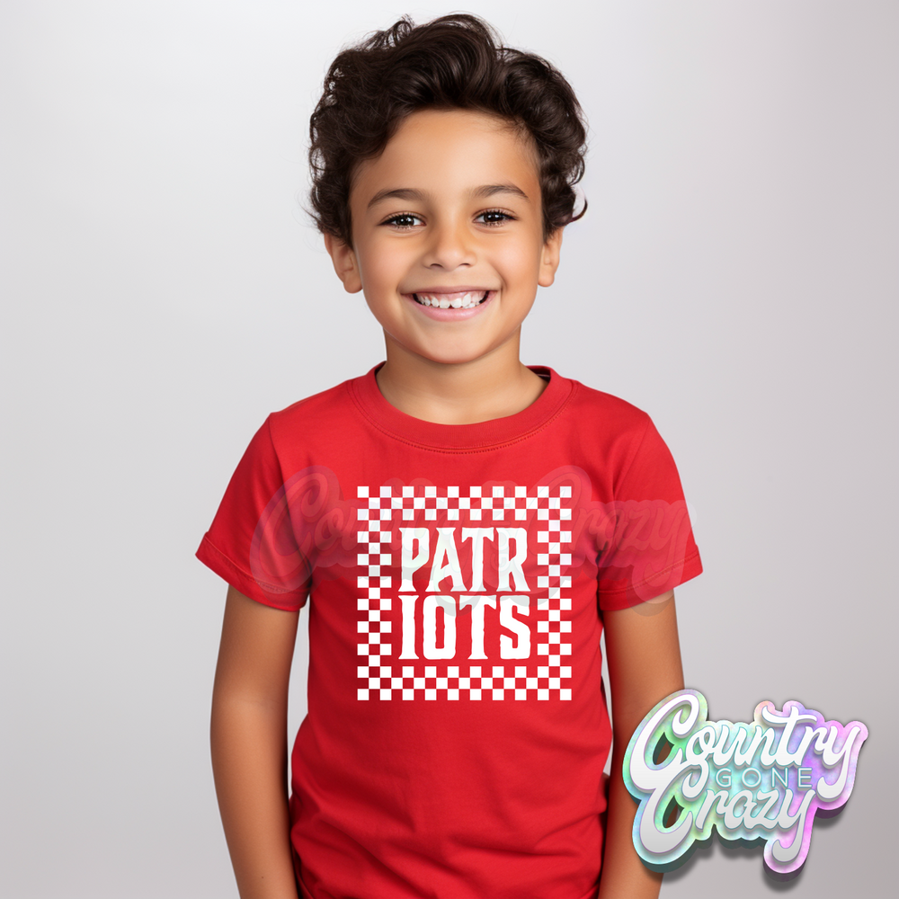 Patriots - Check N Roll - T-Shirt-Country Gone Crazy-Country Gone Crazy