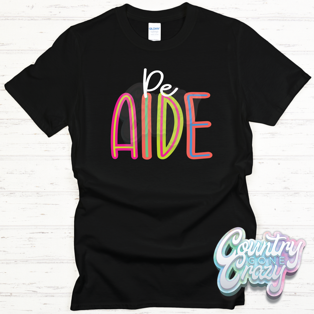 PE Aide Bright T-Shirt-Country Gone Crazy-Country Gone Crazy