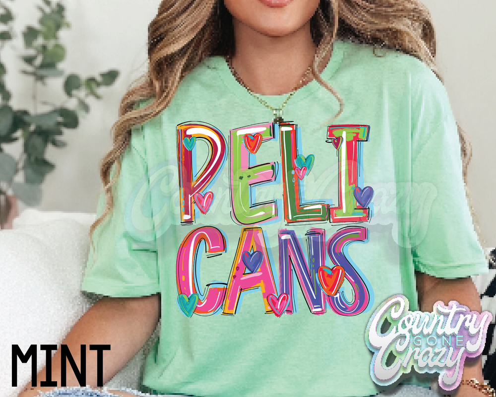 Pelicans • Splash • T-Shirt-Country Gone Crazy-Country Gone Crazy