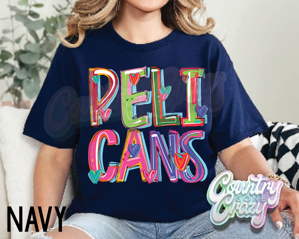 Pelicans • Splash • T-Shirt-Country Gone Crazy-Country Gone Crazy