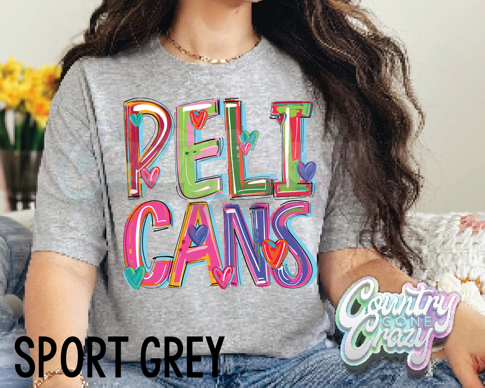 Pelicans • Splash • T-Shirt-Country Gone Crazy-Country Gone Crazy