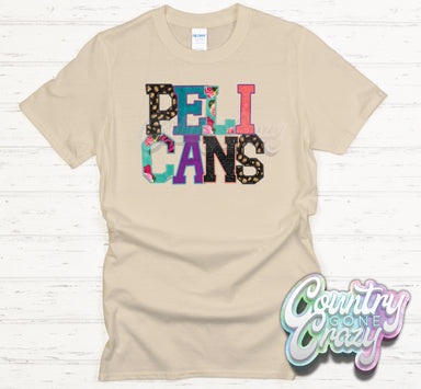 Pelicans Faux Applique T-Shirt-Country Gone Crazy-Country Gone Crazy