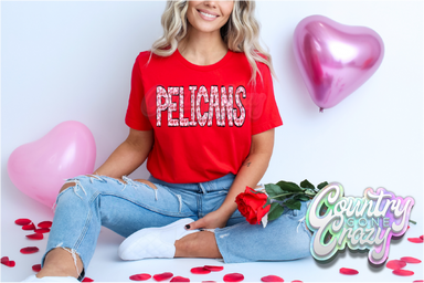 Pelicans - Valentines - T-Shirt-Country Gone Crazy-Country Gone Crazy
