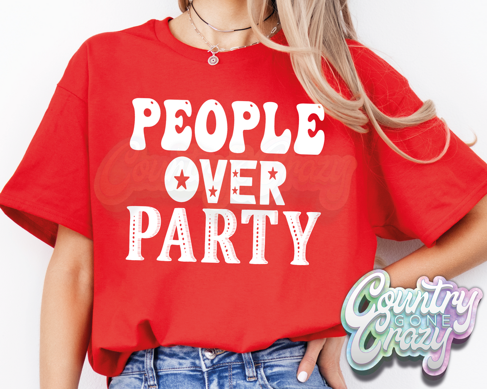 People Over Party - T-Shirt-Country Gone Crazy-Country Gone Crazy