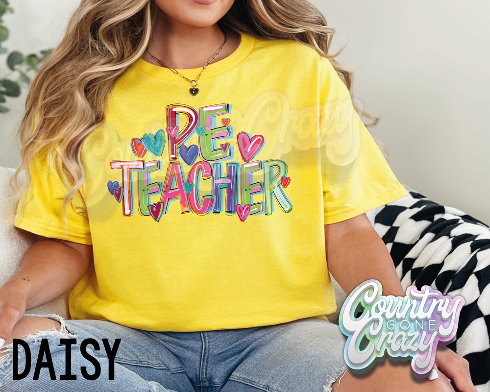 PE Teacher • Splash • T-Shirt-Country Gone Crazy-Country Gone Crazy