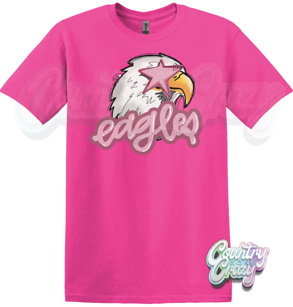 PINK OUT EAGLES ~ T-SHIRT-Country Gone Crazy-Country Gone Crazy