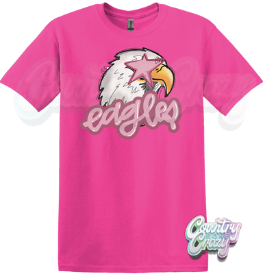 PINK OUT EAGLES ~ T-SHIRT-Country Gone Crazy-Country Gone Crazy