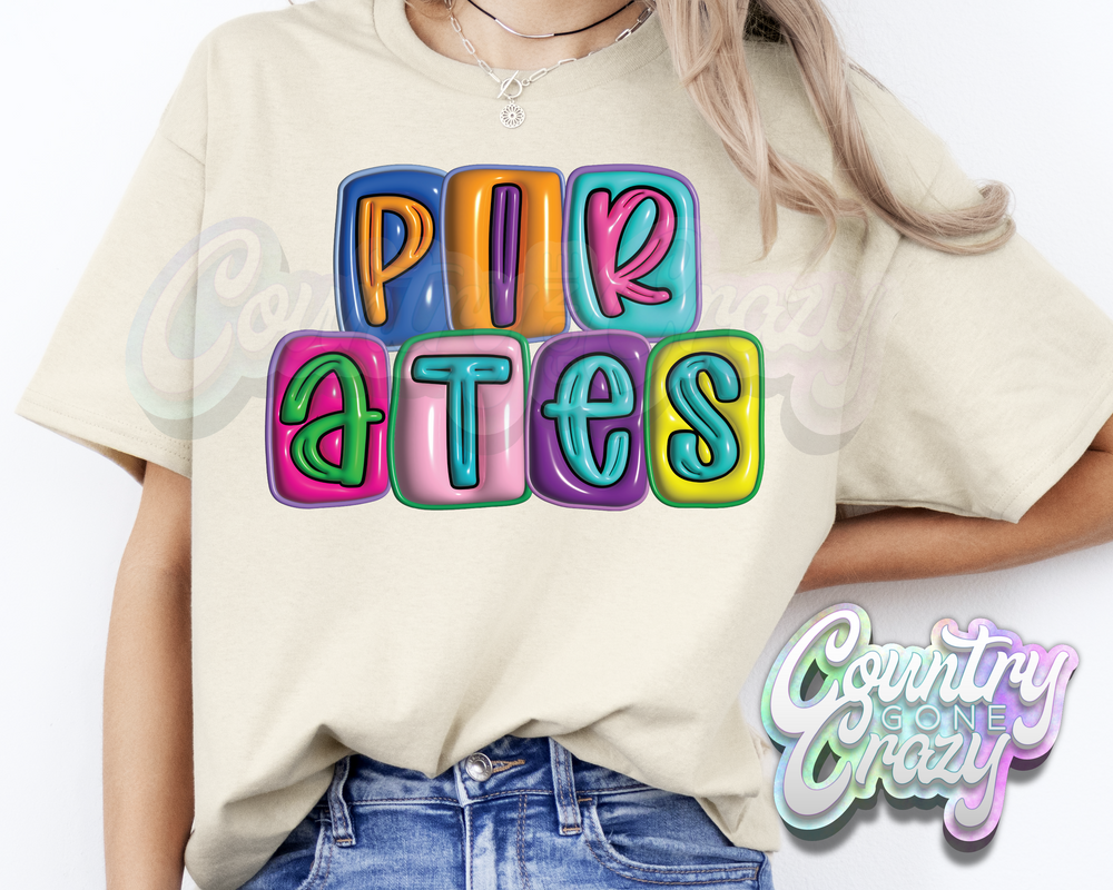 Pirates •• Bubble •• T-Shirt-Country Gone Crazy-Country Gone Crazy