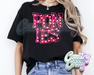 Ponies * Pink Marquee * T-Shirt-Country Gone Crazy-Country Gone Crazy