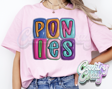 Ponies •• Bubble •• T-Shirt-Country Gone Crazy-Country Gone Crazy