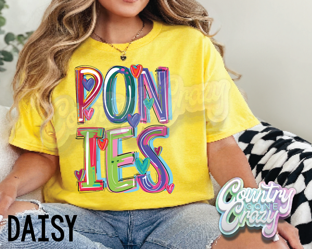 Ponies • Splash • T-Shirt-Country Gone Crazy-Country Gone Crazy