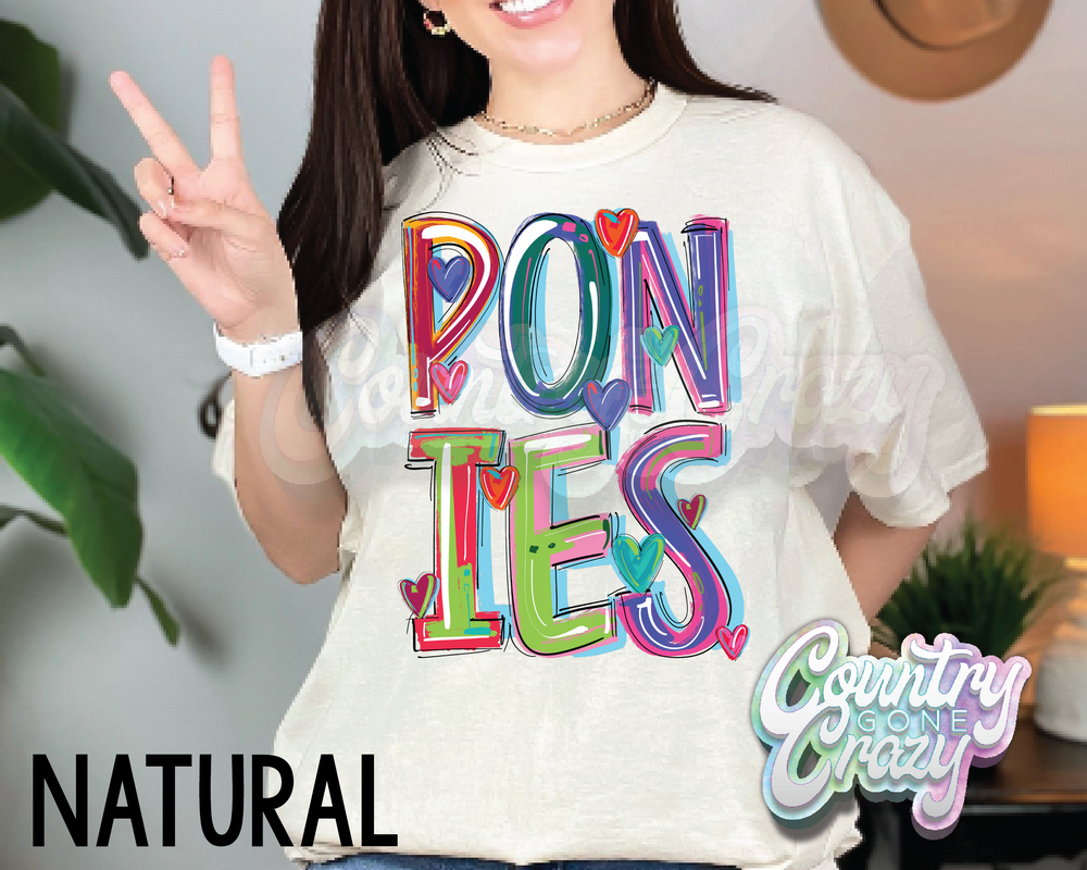 Ponies • Splash • T-Shirt-Country Gone Crazy-Country Gone Crazy