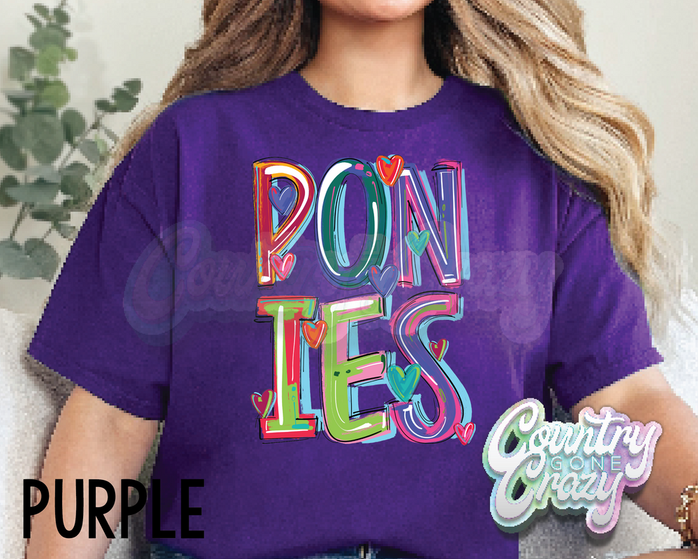 Ponies • Splash • T-Shirt-Country Gone Crazy-Country Gone Crazy