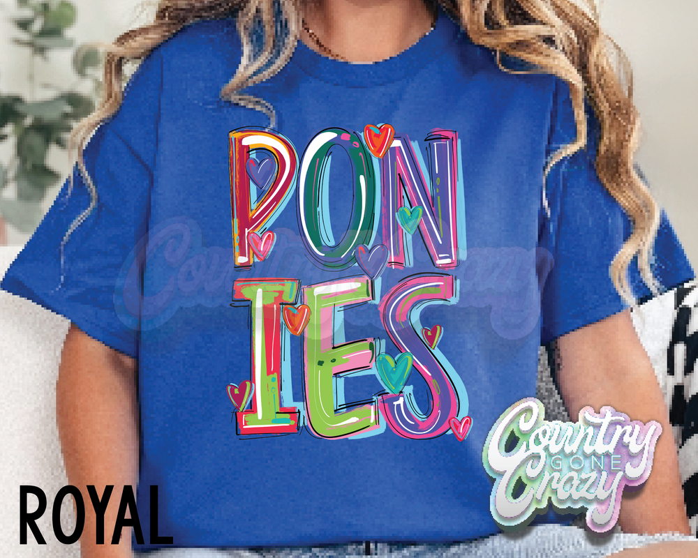 Ponies • Splash • T-Shirt-Country Gone Crazy-Country Gone Crazy