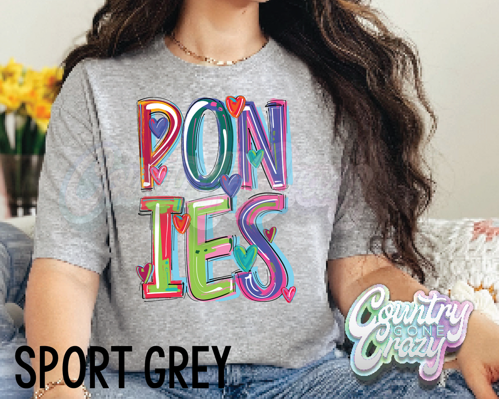 Ponies • Splash • T-Shirt-Country Gone Crazy-Country Gone Crazy