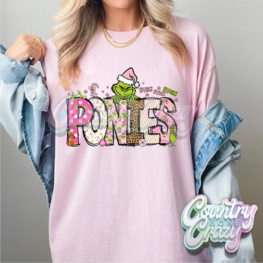 Ponies - Pink Grinch - T-Shirt-Country Gone Crazy-Country Gone Crazy