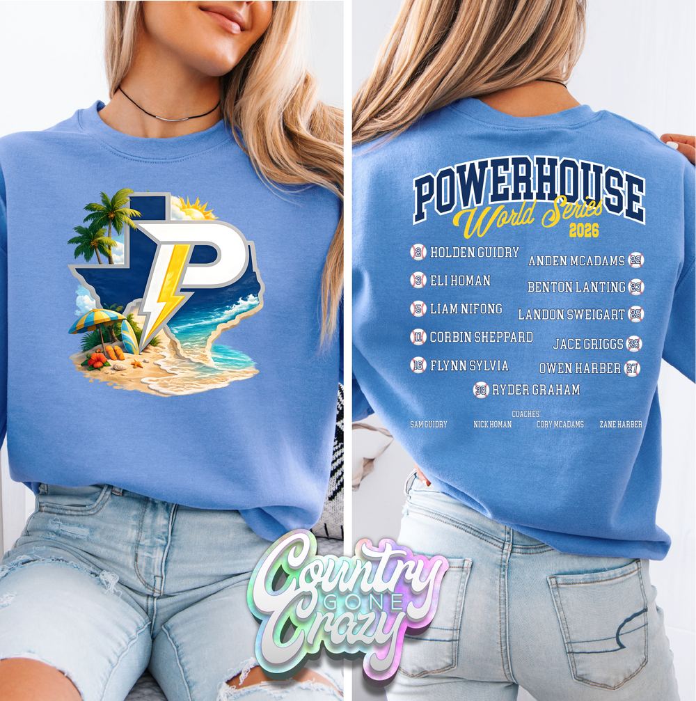 Powerhouse - World Series 2026 - T-Shirt-Gildan-Country Gone Crazy