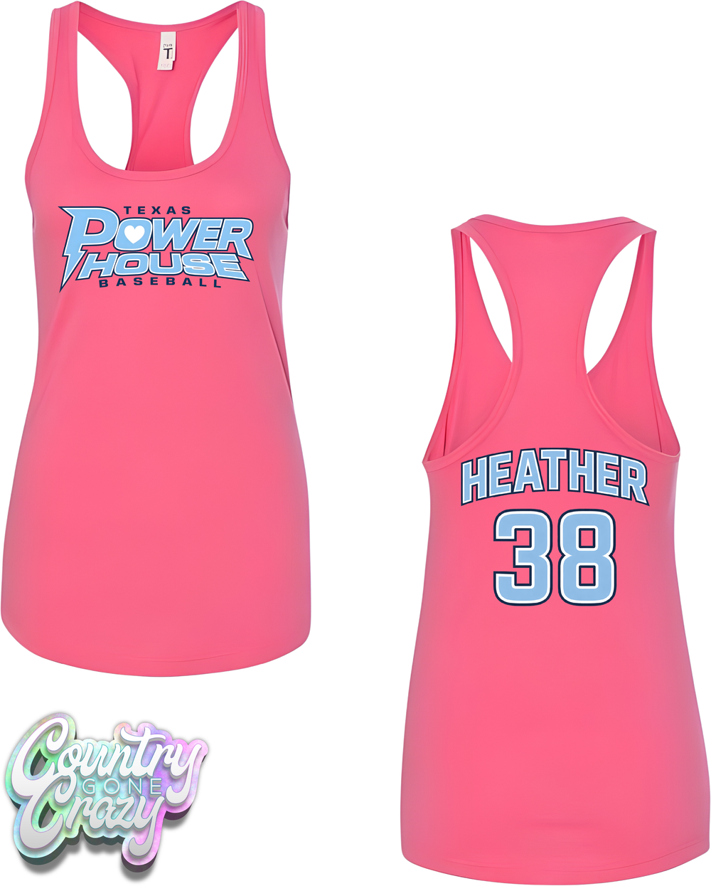 Powerhouse Mother's day // Ladies Fit Tank Top-Country Gone Crazy-Country Gone Crazy