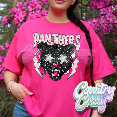 Panthers Preppy Pink T-Shirt-Country Gone Crazy-Country Gone Crazy