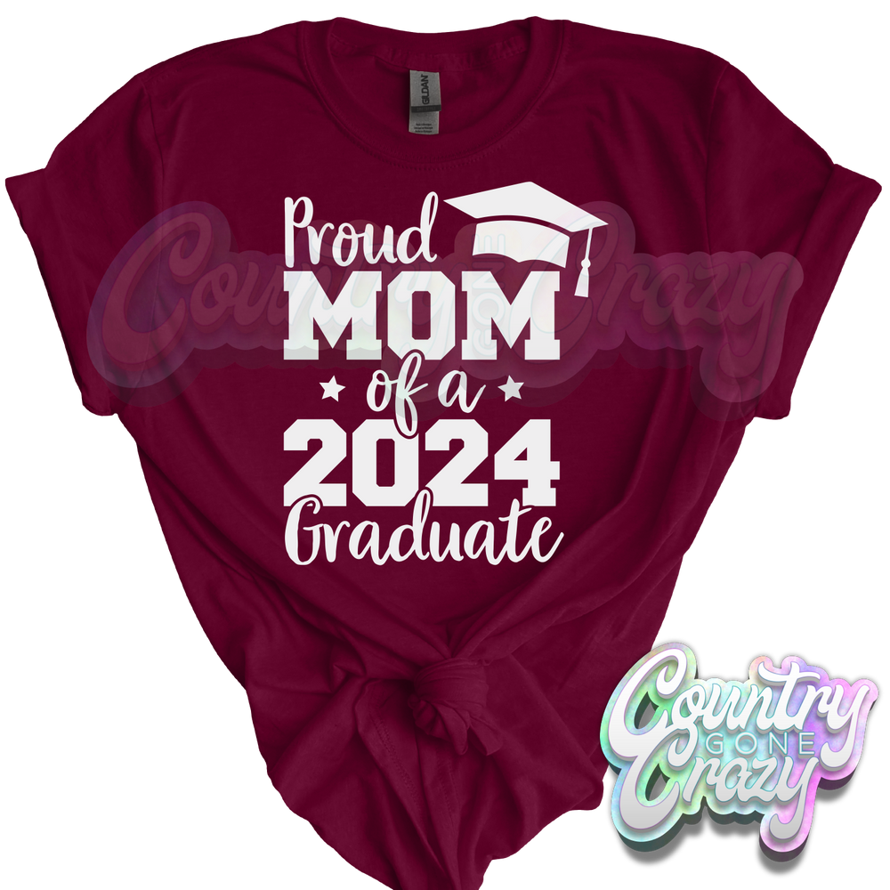 CUSTOMIZED - PROUD OF A 2024 GRADUATE - T-SHIRT-Country Gone Crazy-Country Gone Crazy