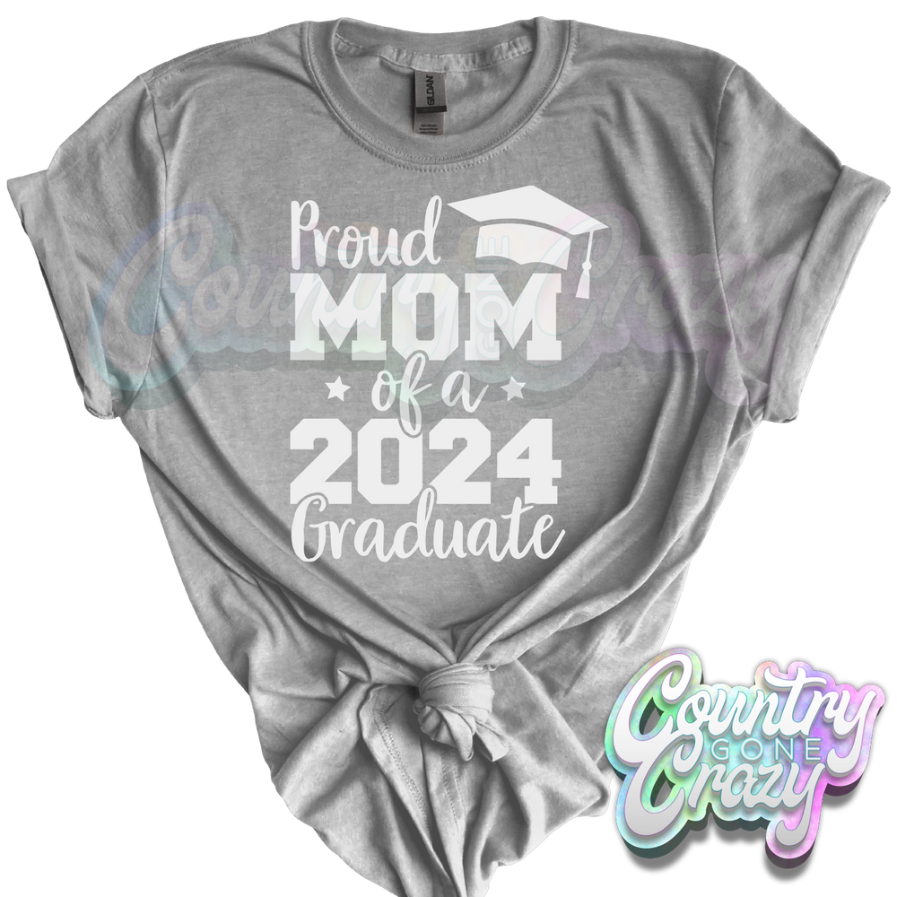 CUSTOMIZED - PROUD OF A 2024 GRADUATE - T-SHIRT-Country Gone Crazy-Country Gone Crazy