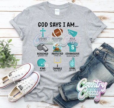 God Says I Am - Pumphrey Pelicans - T-Shirt-Country Gone Crazy-Country Gone Crazy