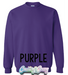 Adult Sweatshirt - Purple-Gildan-Country Gone Crazy
