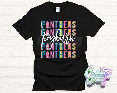 Pyburn Panthers Fun Letters - T-Shirt-Country Gone Crazy-Country Gone Crazy