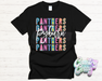 Pyburn Panthers Fun Letters - T-Shirt-Country Gone Crazy-Country Gone Crazy