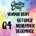 Vendor Rental Fee - Q4 - October, November, December-Country Gone Crazy-Country Gone Crazy