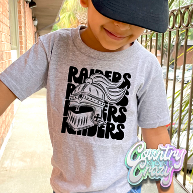 Raiders Mascot Stacked T-Shirt-Country Gone Crazy-Country Gone Crazy