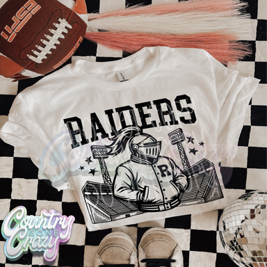 Raiders ~ Letterman ~ Natural T-Shirt-Country Gone Crazy-Country Gone Crazy