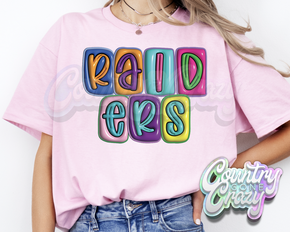 Raiders •• Bubble •• T-Shirt-Country Gone Crazy-Country Gone Crazy