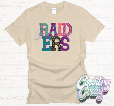 Raiders Faux Applique T-Shirt-Country Gone Crazy-Country Gone Crazy