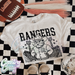 Rangers ~ Letterman ~ Natural T-Shirt-Country Gone Crazy-Country Gone Crazy