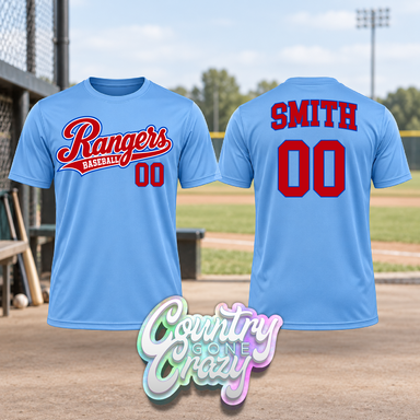 RANGERS BASEBALL // T-SHIRT-Country Gone Crazy-Country Gone Crazy