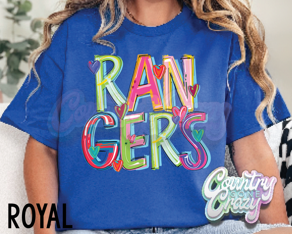 Rangers • Splash • T-Shirt-Country Gone Crazy-Country Gone Crazy