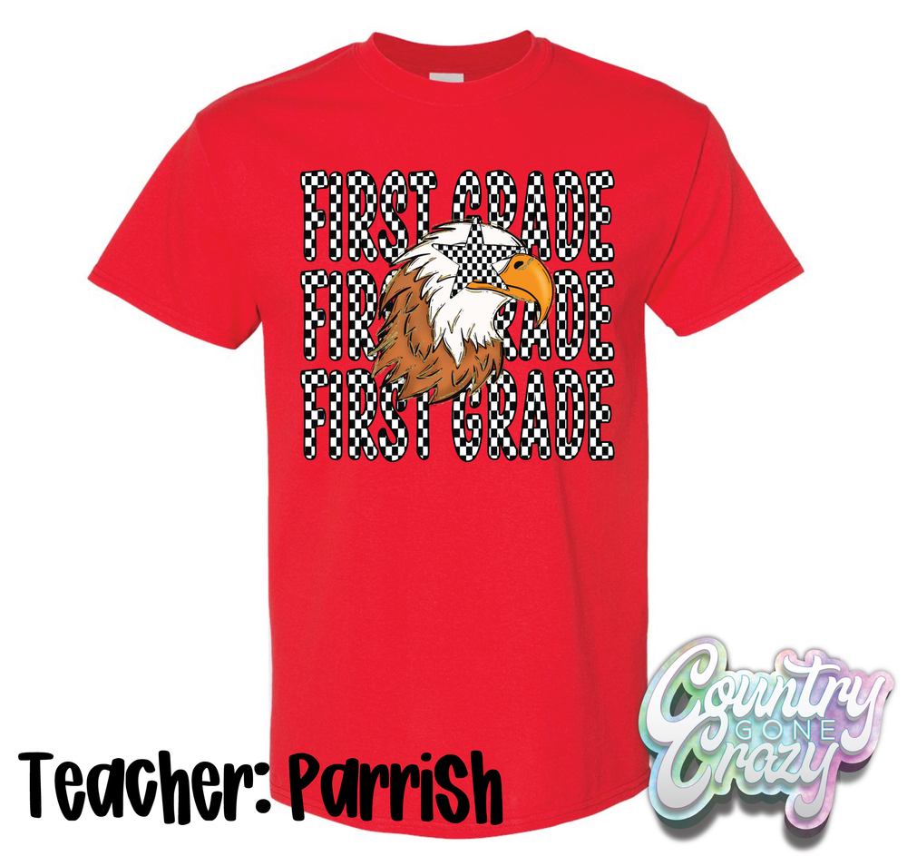TEACHER: PARRISH // ESS FIRST GRADE CLASS SHIRT-Country Gone Crazy-Country Gone Crazy