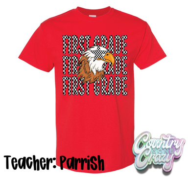 TEACHER: PARRISH // ESS FIRST GRADE CLASS SHIRT-Country Gone Crazy-Country Gone Crazy
