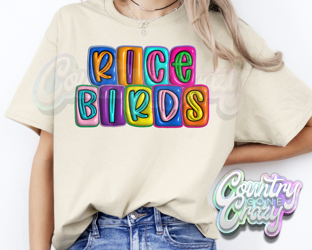 Ricebirds •• Bubble •• T-Shirt-Country Gone Crazy-Country Gone Crazy