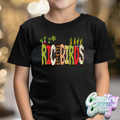 Ricebirds - Red/Green Grinch - T-Shirt-Country Gone Crazy-Country Gone Crazy
