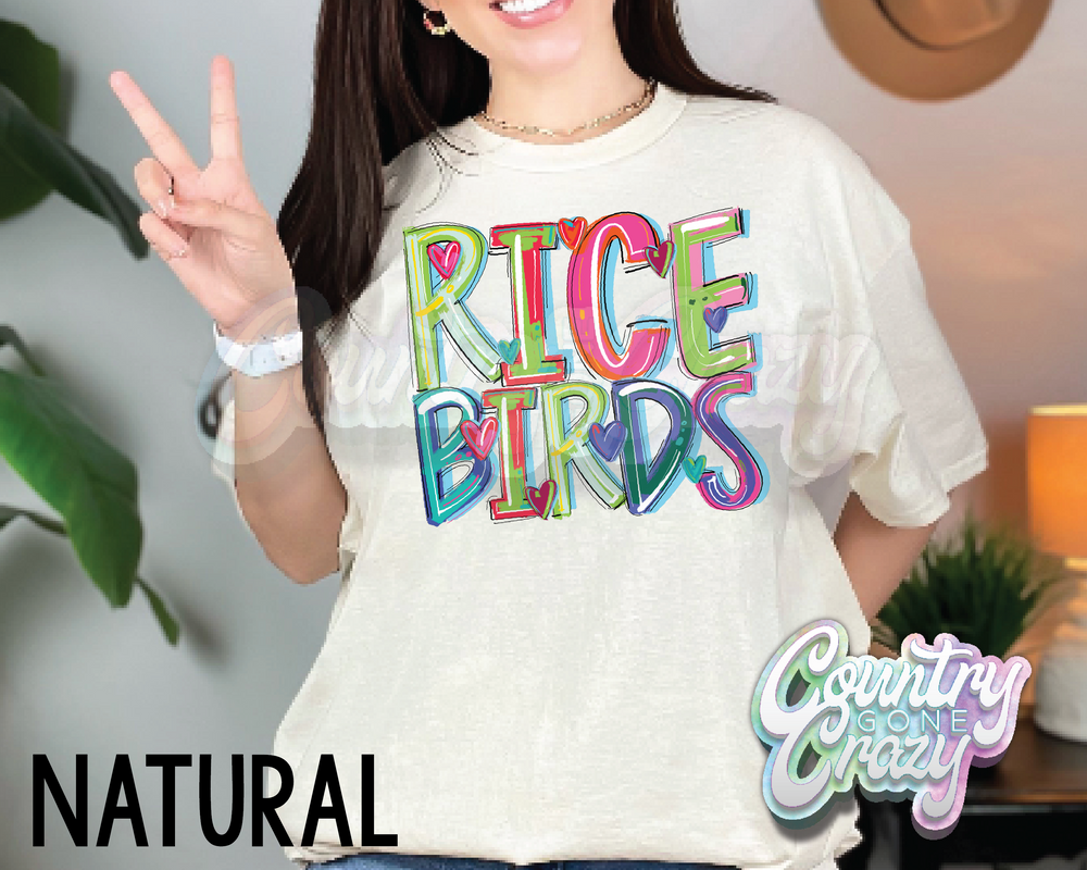 Ricebirds • Splash • T-Shirt-Country Gone Crazy-Country Gone Crazy