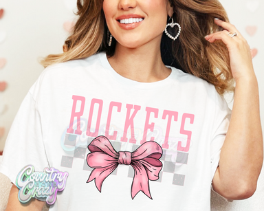 Rockets - Coquette Bow - T-Shirt-Country Gone Crazy-Country Gone Crazy