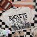Rockets ~ Letterman ~ Natural T-Shirt-Country Gone Crazy-Country Gone Crazy