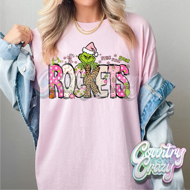 Rockets - Pink Grinch - T-Shirt-Country Gone Crazy-Country Gone Crazy
