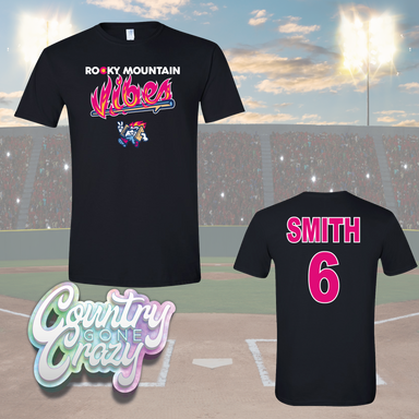Rocky Mountain Vibes Baseball - Dri Fit Shirt-Country Gone Crazy-Country Gone Crazy