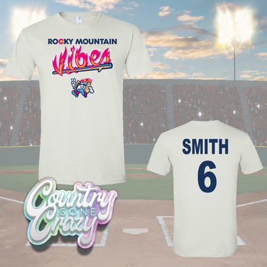 Rocky Mountain Vibes Baseball - T-Shirt-Country Gone Crazy-Country Gone Crazy