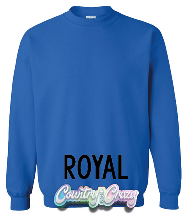 Youth Sweatshirt - Royal-Gildan-Country Gone Crazy