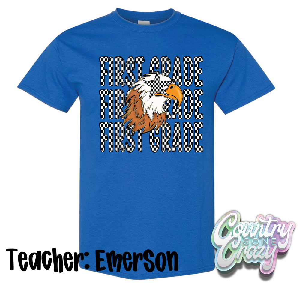 TEACHER: EMERSON // ESS FIRST GRADE CLASS SHIRT-Country Gone Crazy-Country Gone Crazy